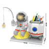 Luminous Astronaut Moon Building Blocks Set with LED Light Technology
