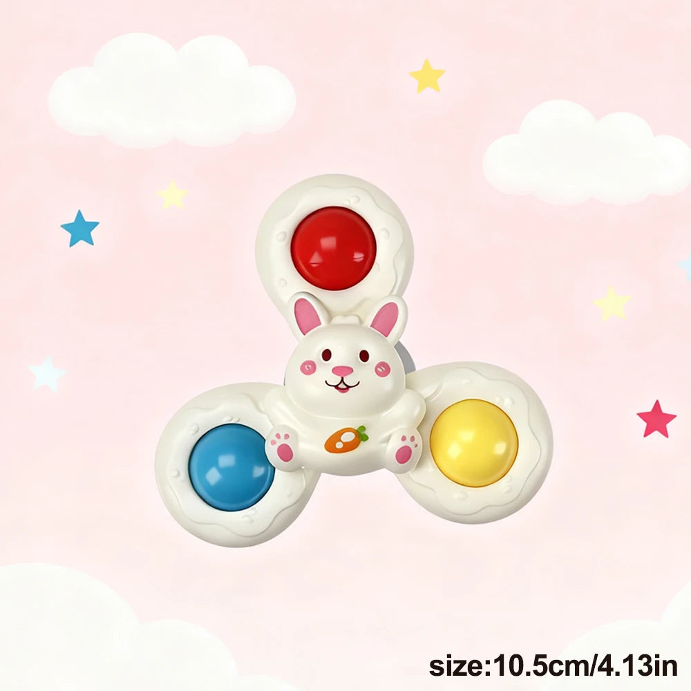 Suction Cup Spinner Toy for Baby Bath & Play
