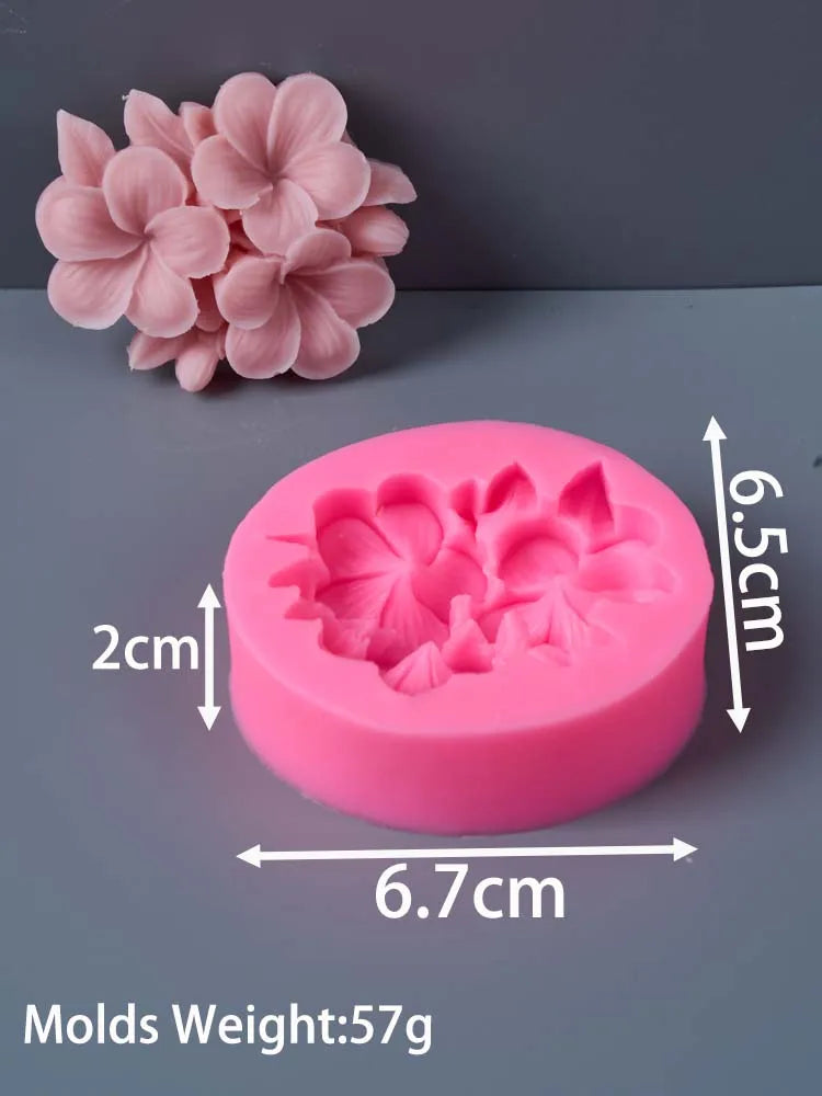 Frangipani Gardenia Silicone Mold for Candle and Soap Making