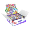 A box of My Little Pony Friendship Eternal Moon Edition collectible trading cards featuring various pony characters and Disco