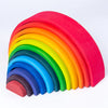 Wooden Rainbow Stacking Blocks for Toddlers & Kids