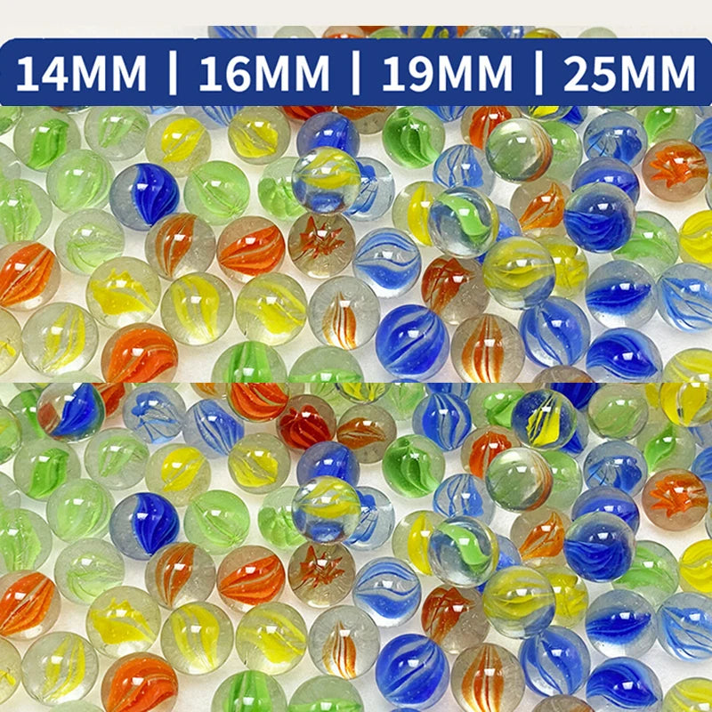 Colorful Glass Marbles Set of 10 for Games, Crafts, and Decor