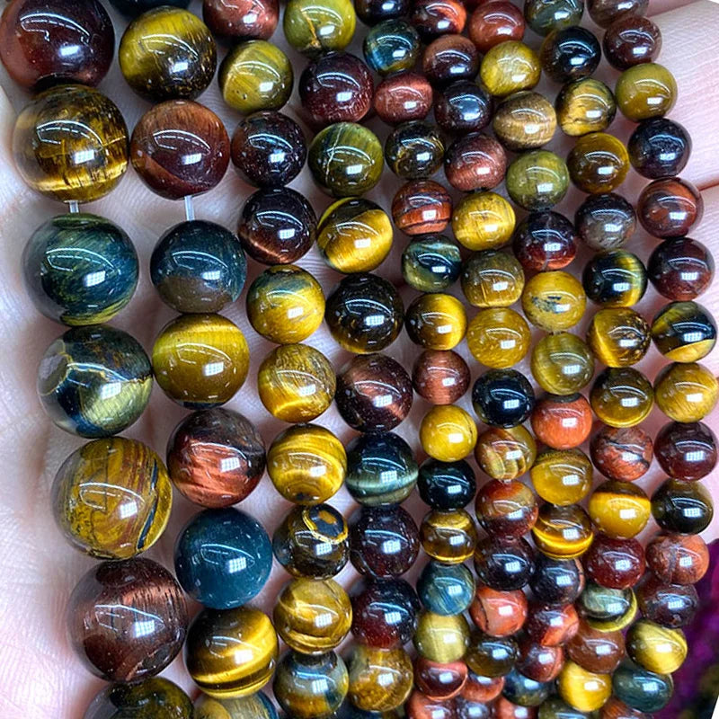 Natural Stone Beads for Jewelry Making - Lava, Tiger Eye, Agate & More