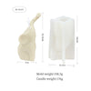 A beige silicone mold shaped like an elephant, used for making candles, soap, and resin crafts.