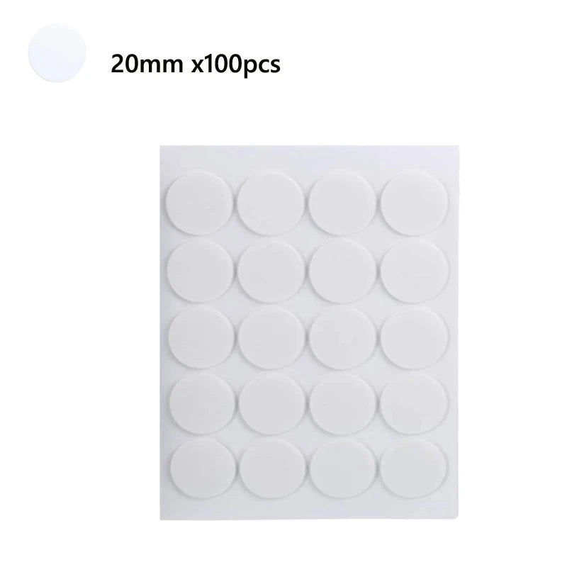 A sheet of 100 pre-waxed cotton candle wicks with metal sustainer tabs.