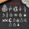 Celestial Charm Assortment – Vintage Silver Stars, Moons & Suns for Jewelry Making