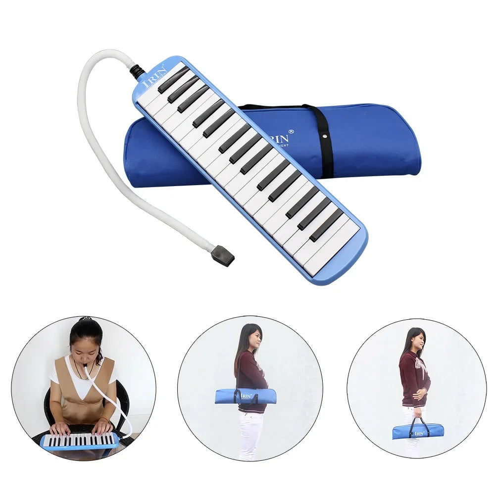 32-Key Portable Melodica with Windpipe and Backstrap