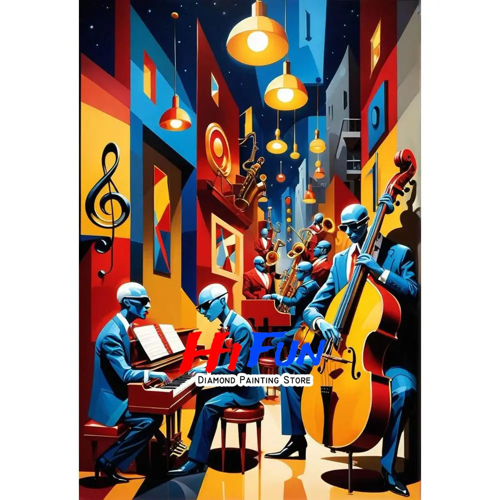 Modern Jazz Musician Diamond Painting Kit