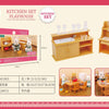 Forest Animal Miniature Dollhouse Furniture Set – 1/12 Scale Bedroom, Kitchen & Bathroom Decor