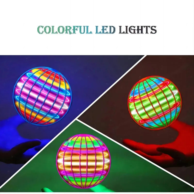 Hand-Controlled Flying Ball with Color LED Lights