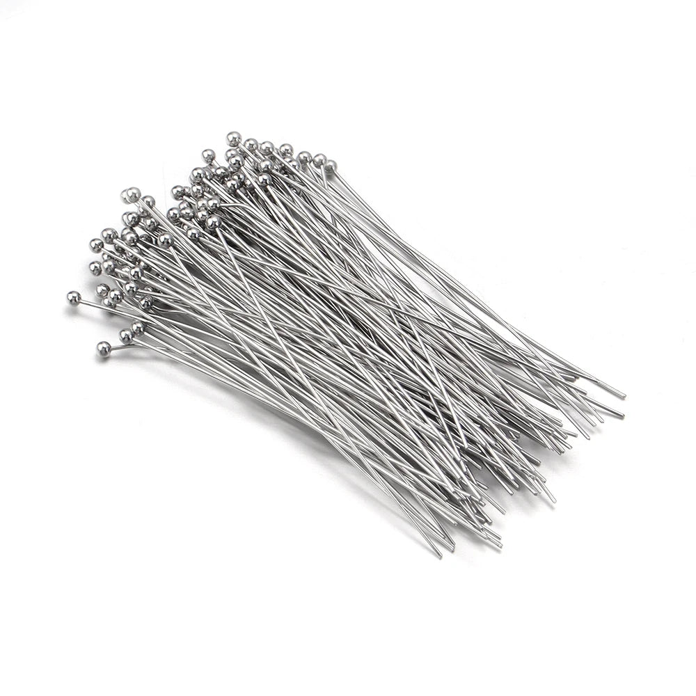 Gold Plated Ball Head Pins for Jewelry Making