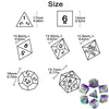 7-Piece Multicolor Polyhedral Dice Set for RPG and Tabletop Games