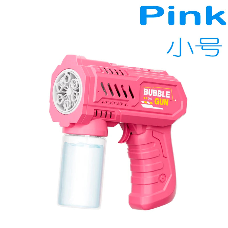 Automatic Bubble Gun with Lights for Kids