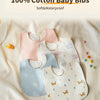 Soft Cotton Waterproof Baby Bibs (3-Pack, U-Shaped Design)