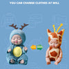 Mini Sleeping Baby Dolls with Clothes - Set of 6