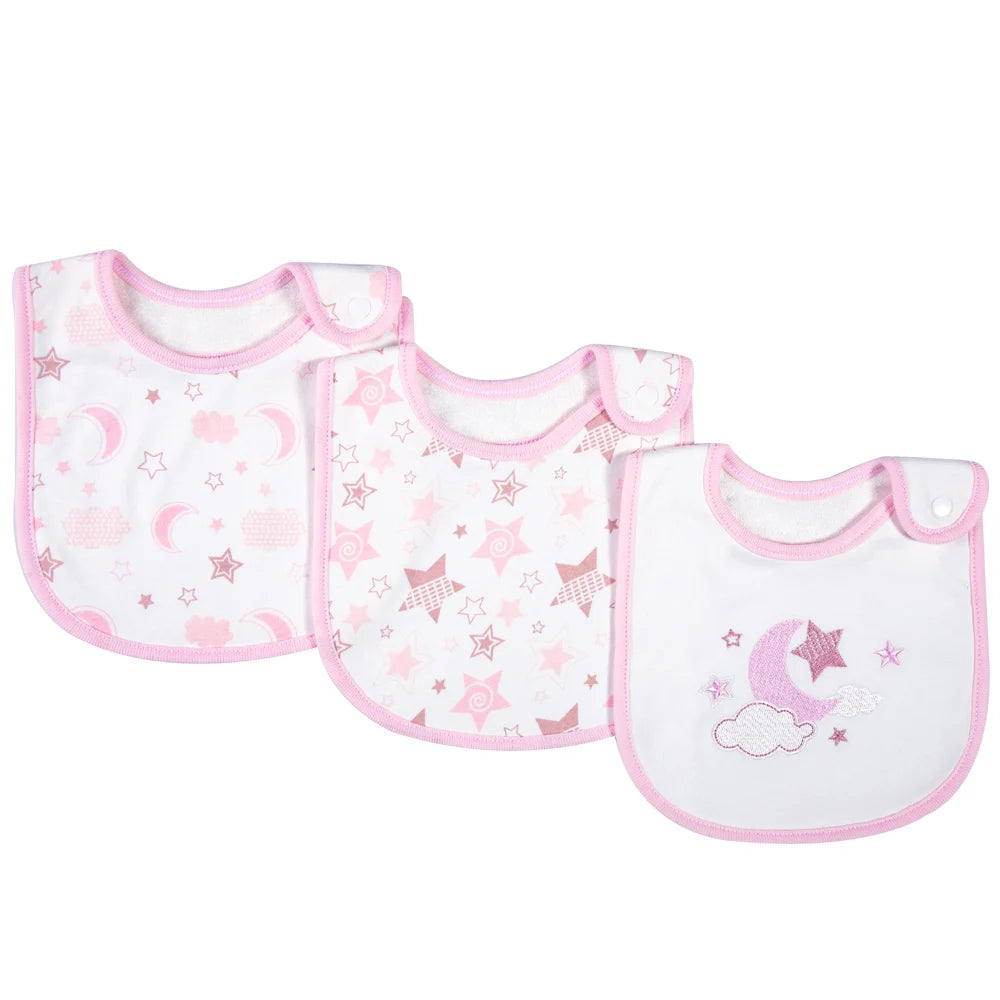 Cotton Bandana Bibs for Babies (3-Pack)