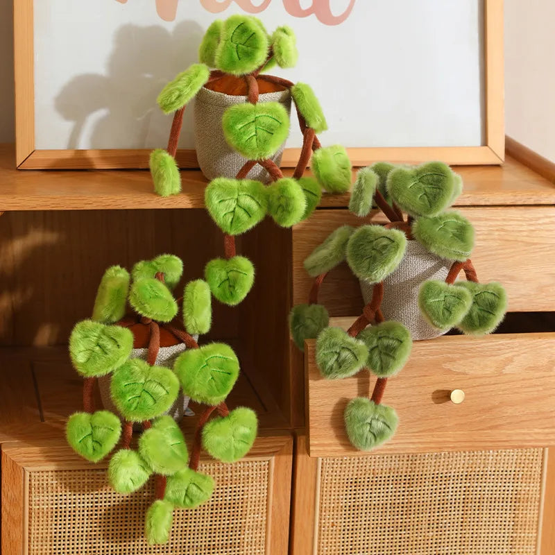 Lifelike Pothos Plush Plant – Soft Home Decor Accent