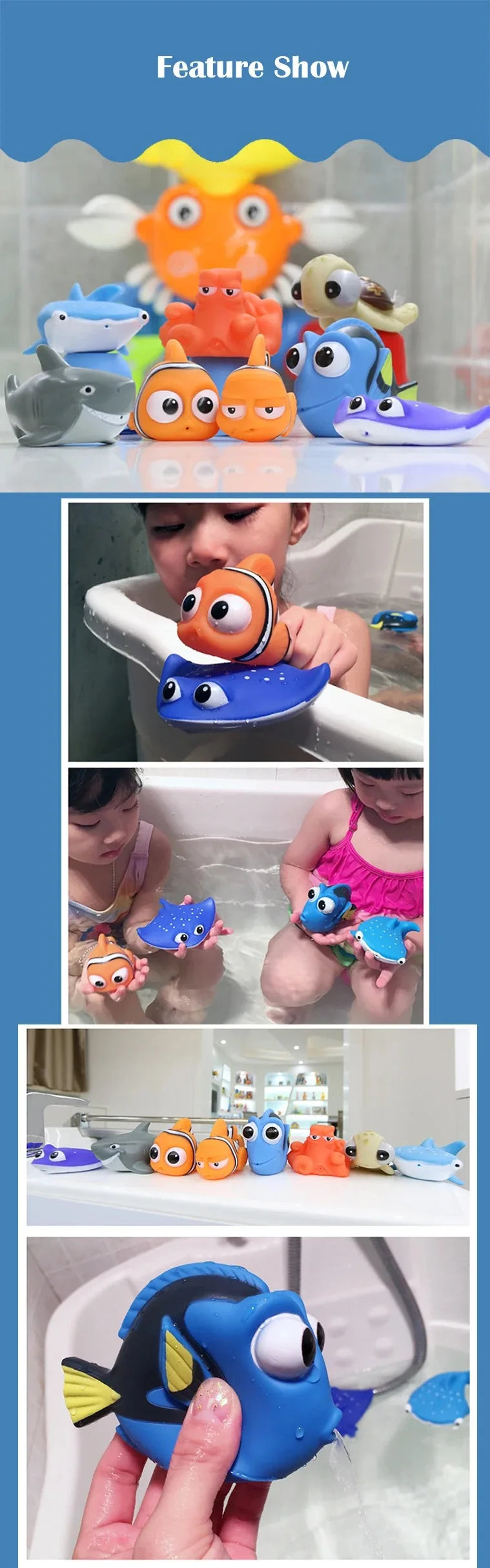 Ocean Animal Squirting Bath Toys