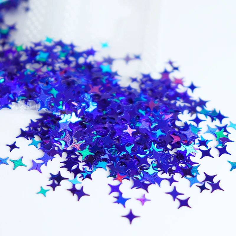 Shimmering Star Resin Sequins for DIY Crafts