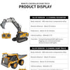 2.4G Remote Control Excavator with Lights and Sound Effects