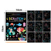 Rainbow Scratch Art Paper Set for Kids – DIY Graffiti & Drawing Activity Book