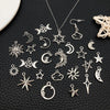Celestial Charm Assortment – Vintage Silver Stars, Moons & Suns for Jewelry Making