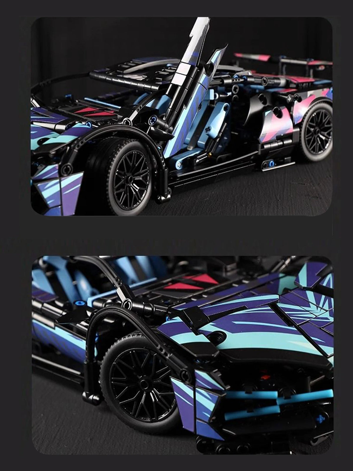 1,314-Piece Mechanical Supercar Building Kit