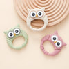 Owl Silicone Baby Teether with Rattle