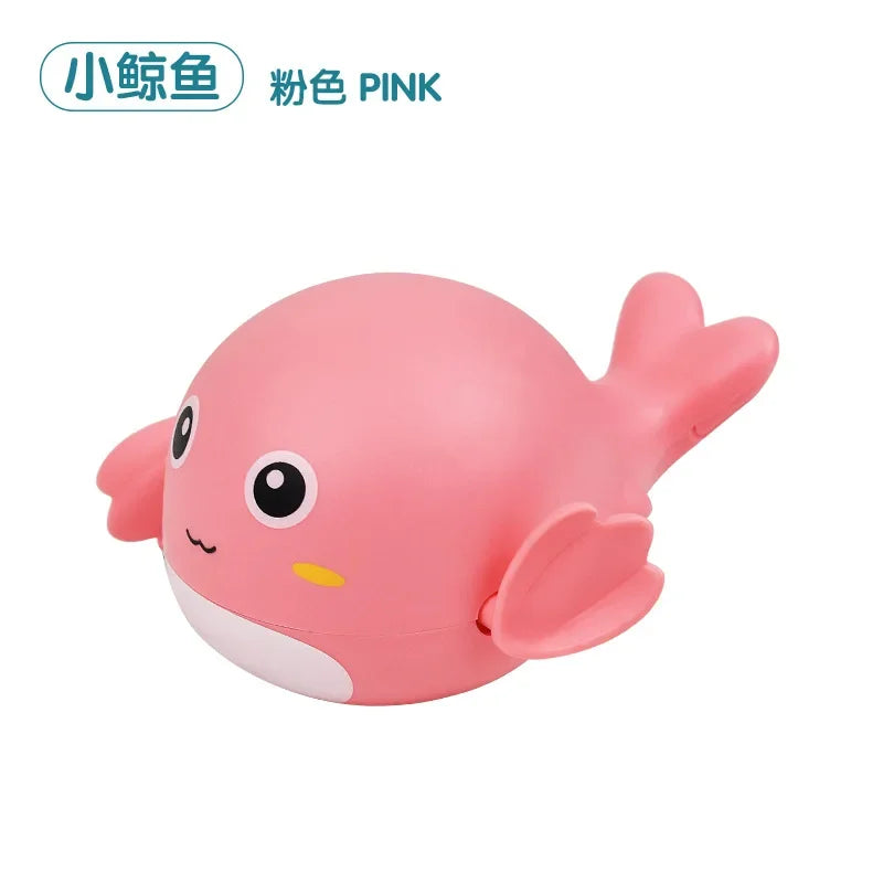 Spring-Powered Bath Toys for Kids – Cute Turtle, Duck, and Whale Water Toys