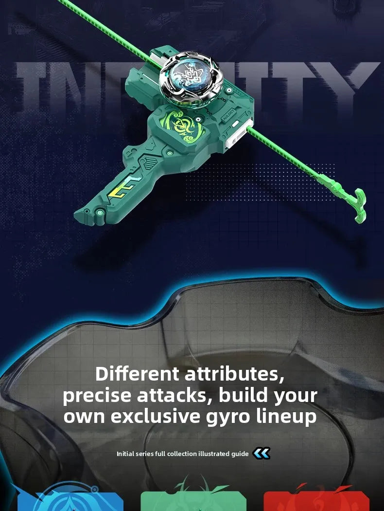AULDEY Infinity Nado Fighting Spinning Top Toy with Launcher