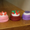 Cute Cartoon Cake Fidget Keychain – Stress Relief Clicker Toy
