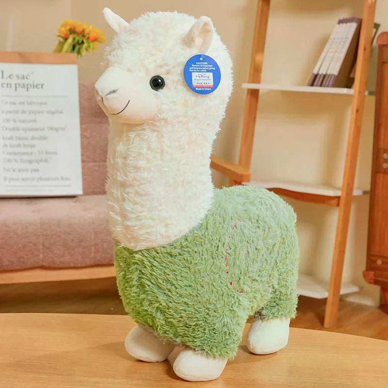 Soft Alpaca Plush Toy – 25cm Cute Three-Tone Stuffed Animal