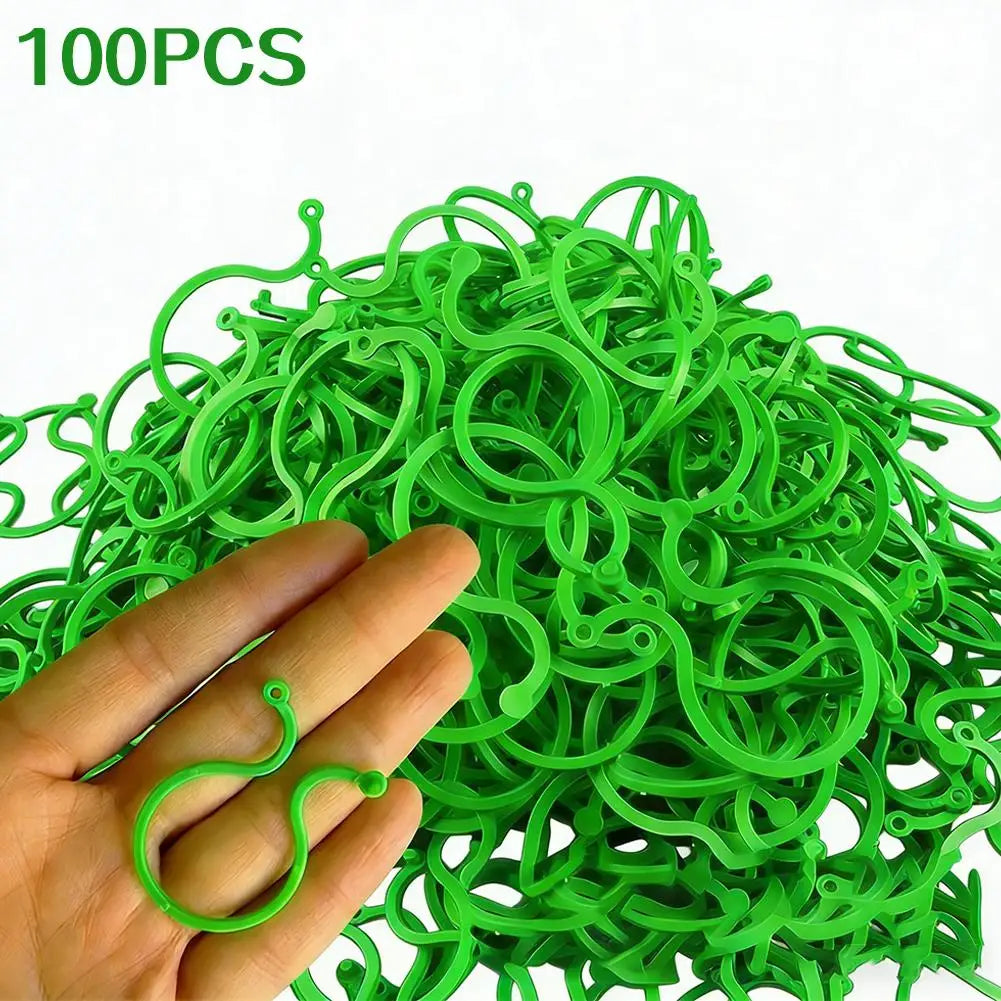 Garden Plant Support Clips (100-Pack)