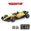 Yellow 1:64 Classic Model RC drift car with lights and APP control system