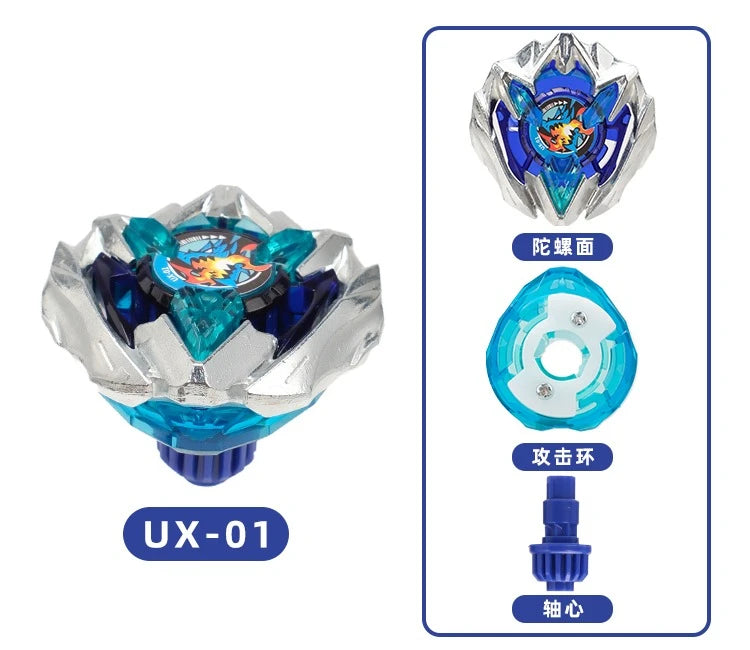 Gyro X Series Metal Battle Spinning Top with Launcher