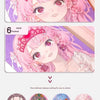 A set of finished pink-haired anime character makeup looks including national style, pupil, clear, and girl makeup.