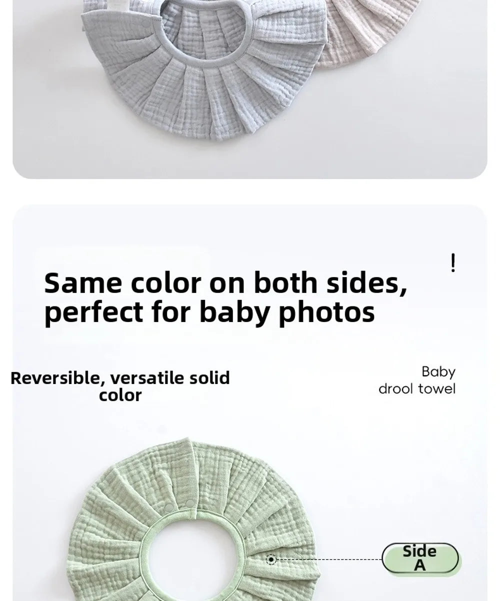 360° Reversible Cotton Baby Bibs – Soft, Absorbent Bandana Drool Bibs for Boys & Girls