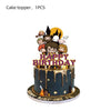 Cartoon Themed Kids Party Decoration Set with Face Stickers, Gift Bags & Slap Bracelets