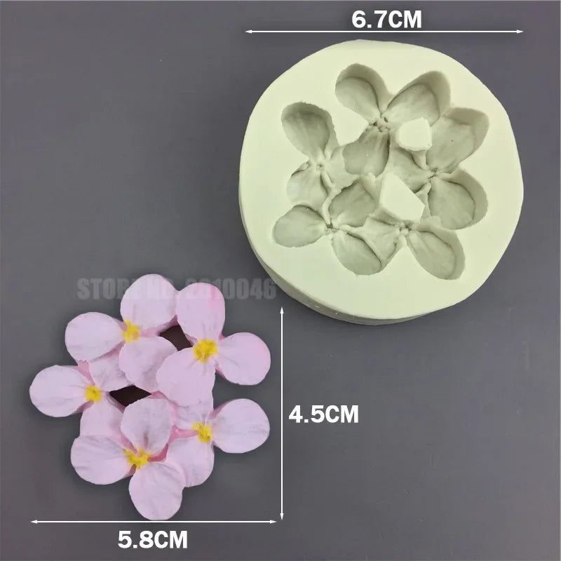 3D Flower Silicone Mold for Baking, Fondant, and Soap Making