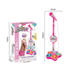 Kids Karaoke Microphone Stand Set with Party Lights