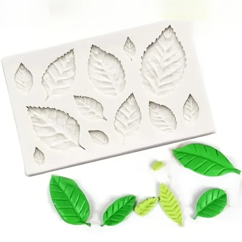 Rose Leaf Silicone Mold for Crafting and Candle Making