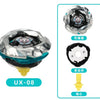 Mini Gyroscope Launcher Set featuring a silver and black toy for kids with various components.