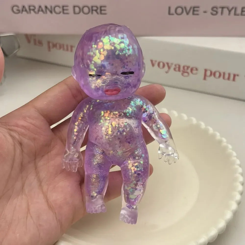 Glitter Squishy Fidget Toy – Slow-Rising Stress Relief Decor
