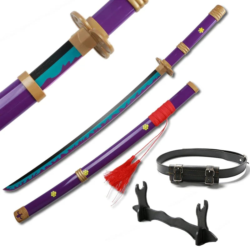 One Piece Roronoa Zoro Bamboo Katana Cosplay Sword