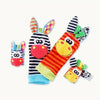 Baby Wrist Rattles and Foot Finder Socks Set