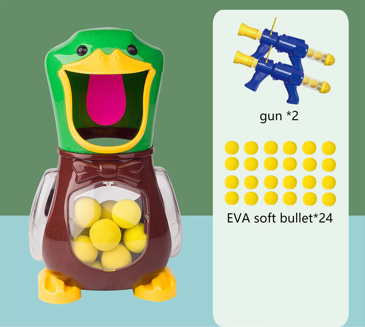 Air-Powered Duck Shooting Game with Electronic Scoreboard