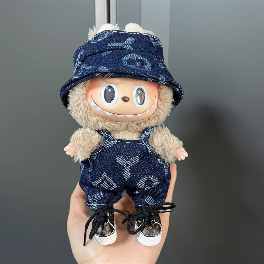 Fashion Doll Outfit Set for 15/17cm Labubu Figures