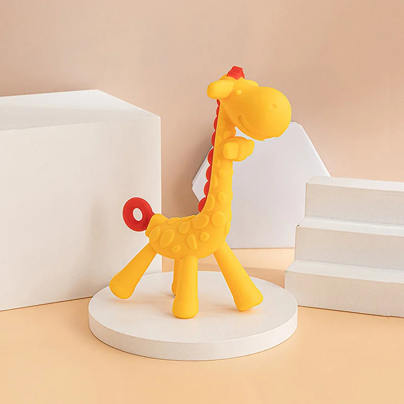 Adorable Giraffe Silicone Baby Teether