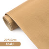 Roll of khaki PU leather repair patches for fabric and leather items