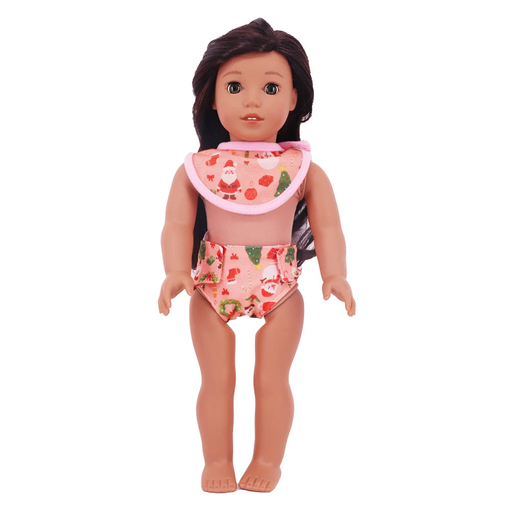Doll Care Accessory Set with Water Towel and Underwear